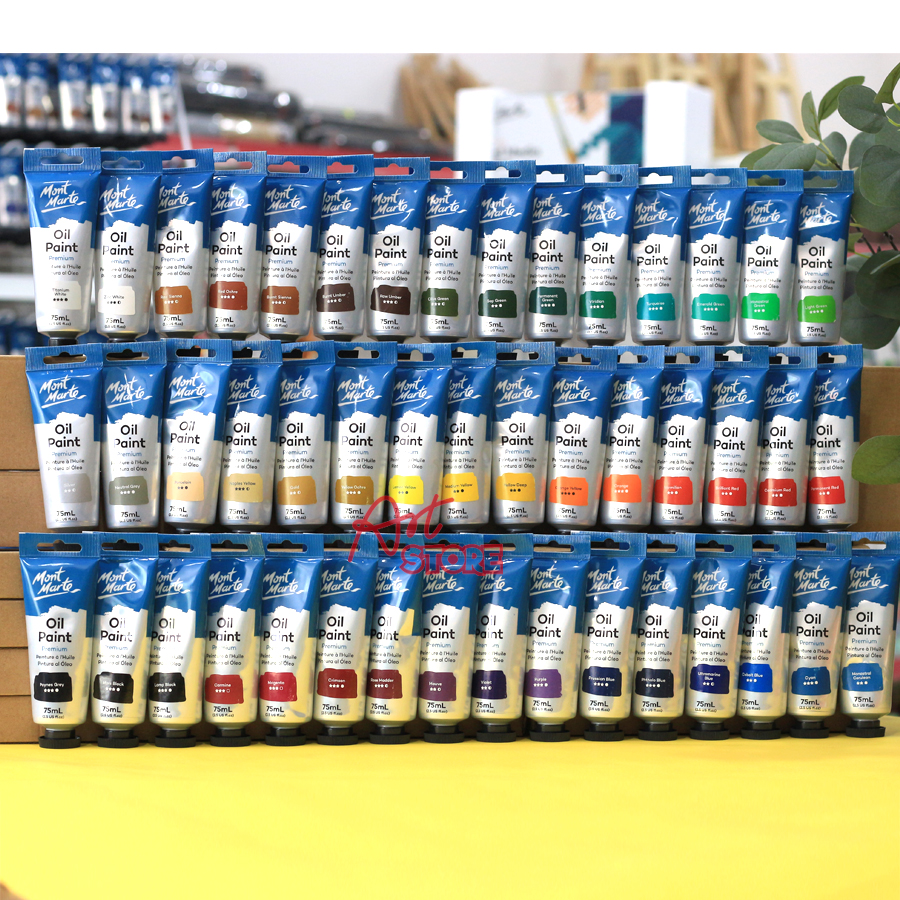 Màu Sơn Dầu Tuýp- MONT MARTE OIL PAINT 75 ML