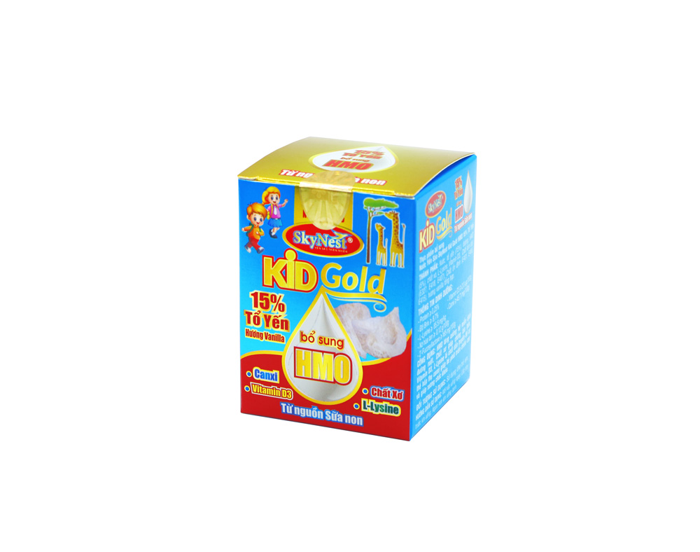 Nước Yến Sào SkyNest Kid Gold HMO 15% Tổ Yến Cho Trẻ Nhỏ x Lọ 70 ml, bổ sung HMO từ nguồn sữa non, kích thích tiêu hóa, lợi khuẩn đường ruột