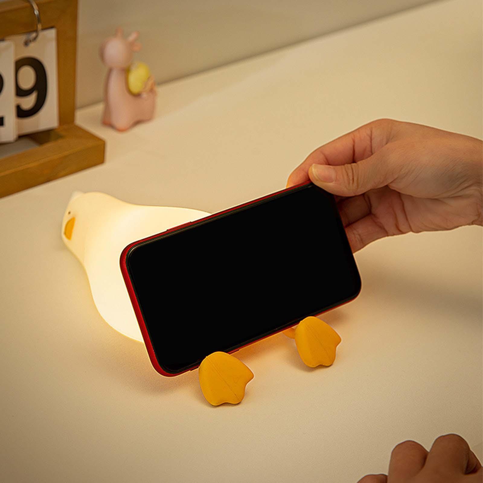 Cute Silicone Night Light Touch Control USB Rechargeable for Children Baby