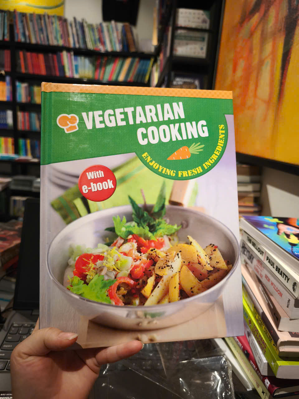 Sách - Vegetarian Cooking by Collectif - Enjoying Fresh Ingredients