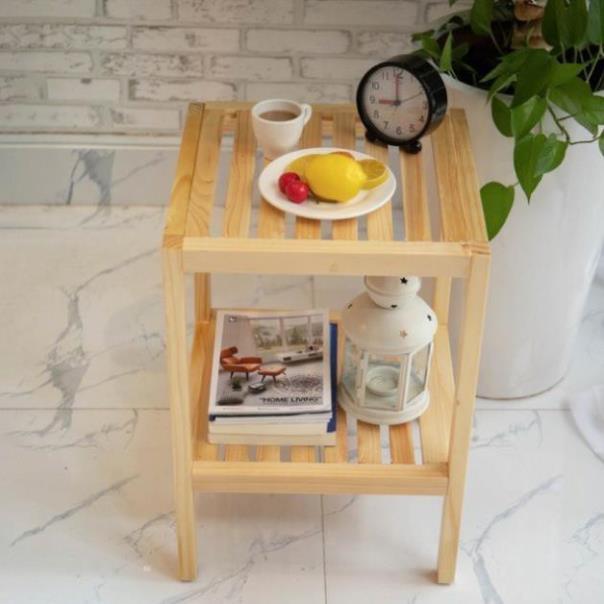 Tủ Đầu Giường - Kệ Đầu Giường nan gỗ Phong Cách Hàn Quốc Mộc Vina