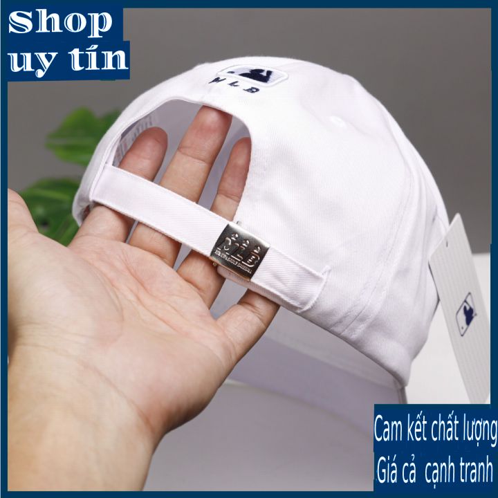 [ Miễn ship / giảm giá ] MŨ NÓN LƯỠI TRAI NAM NỮ NY THÊU CỜ  CAO CẤP - màu đen