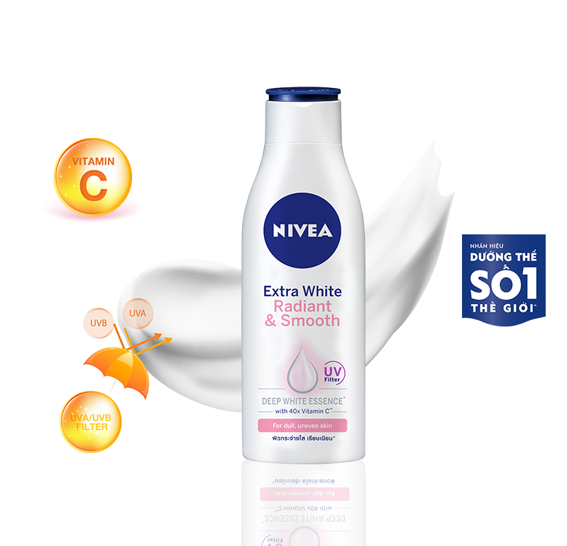 Sữa Dưỡng Thể NIVEA Extra White Dưỡng Sáng Da | Mịn Da (200 ml)