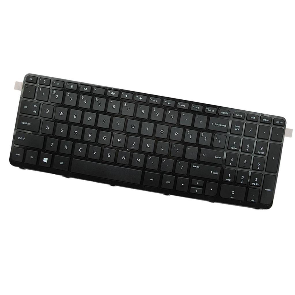 For HP Pavilion 15--n 15-g 15-r Series Laptop Keyboard Black With Frame