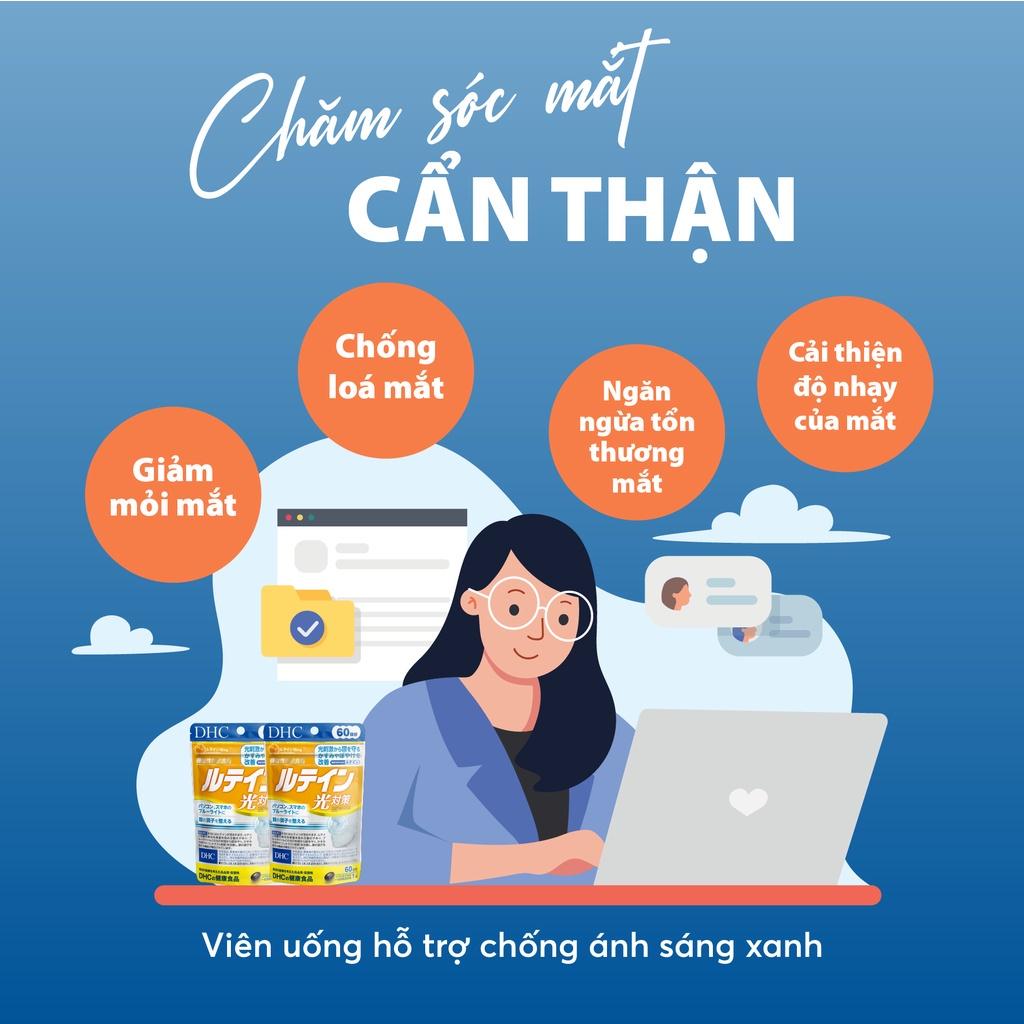 Viên Uống Hỗ Trợ Mắt Chống Ánh Sáng Xanh Dhc Lutein Blue Light Protection