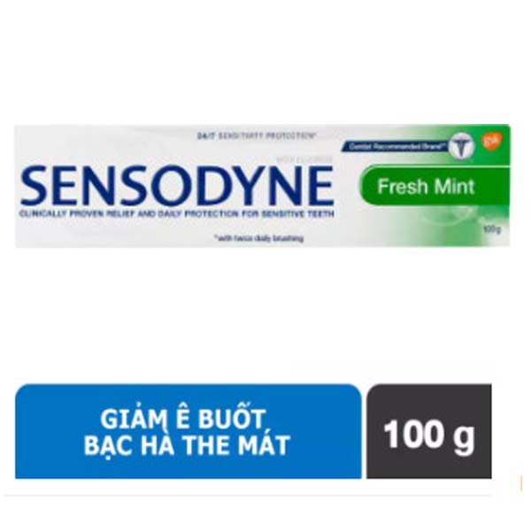 Combo 2 Kem đánh răng SENSODYNE Fresh Mint - Bạc Hà (100g)