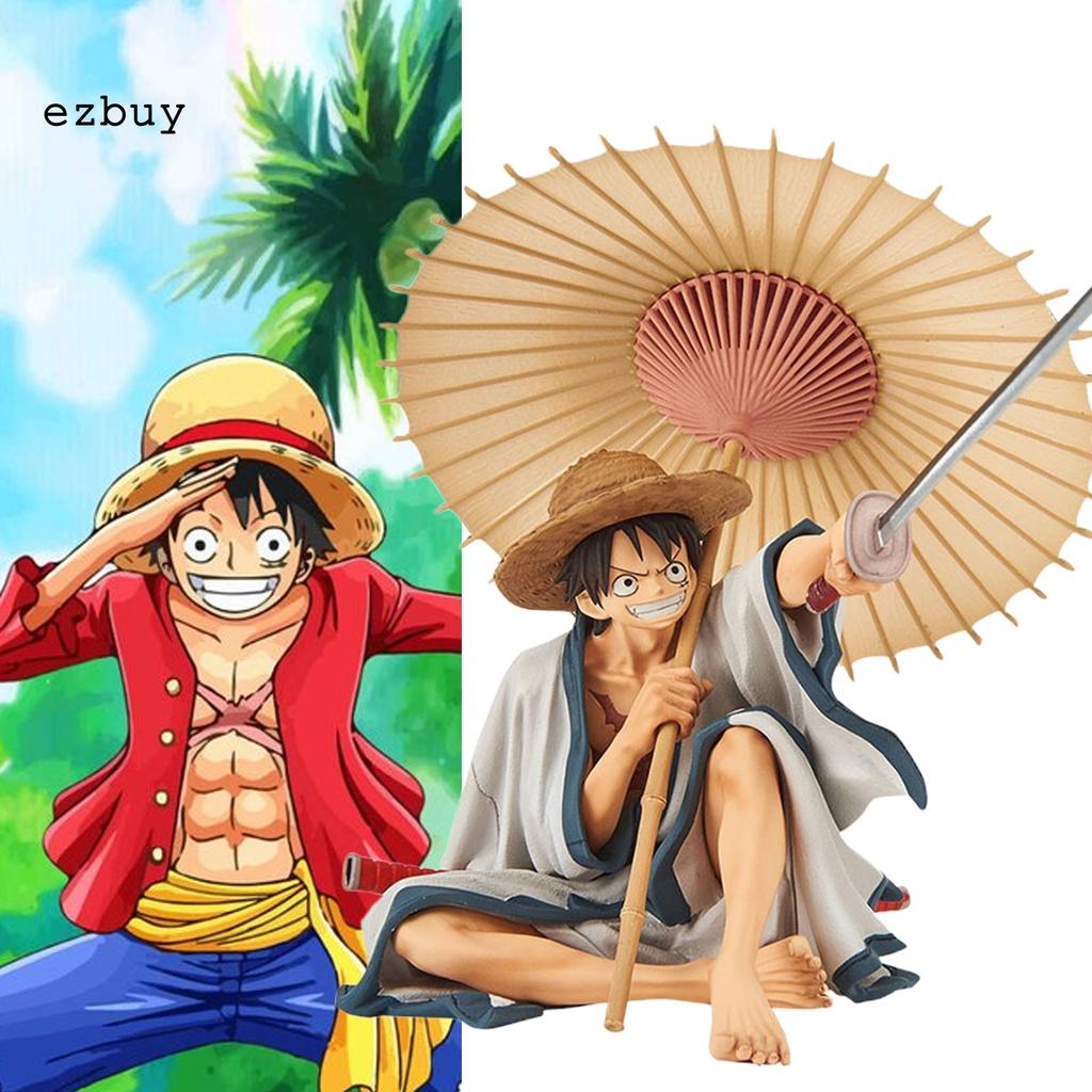 Clear Line Model Toy Japanese Anime Luffy Character Statue Doll Collectible Desktop Decor