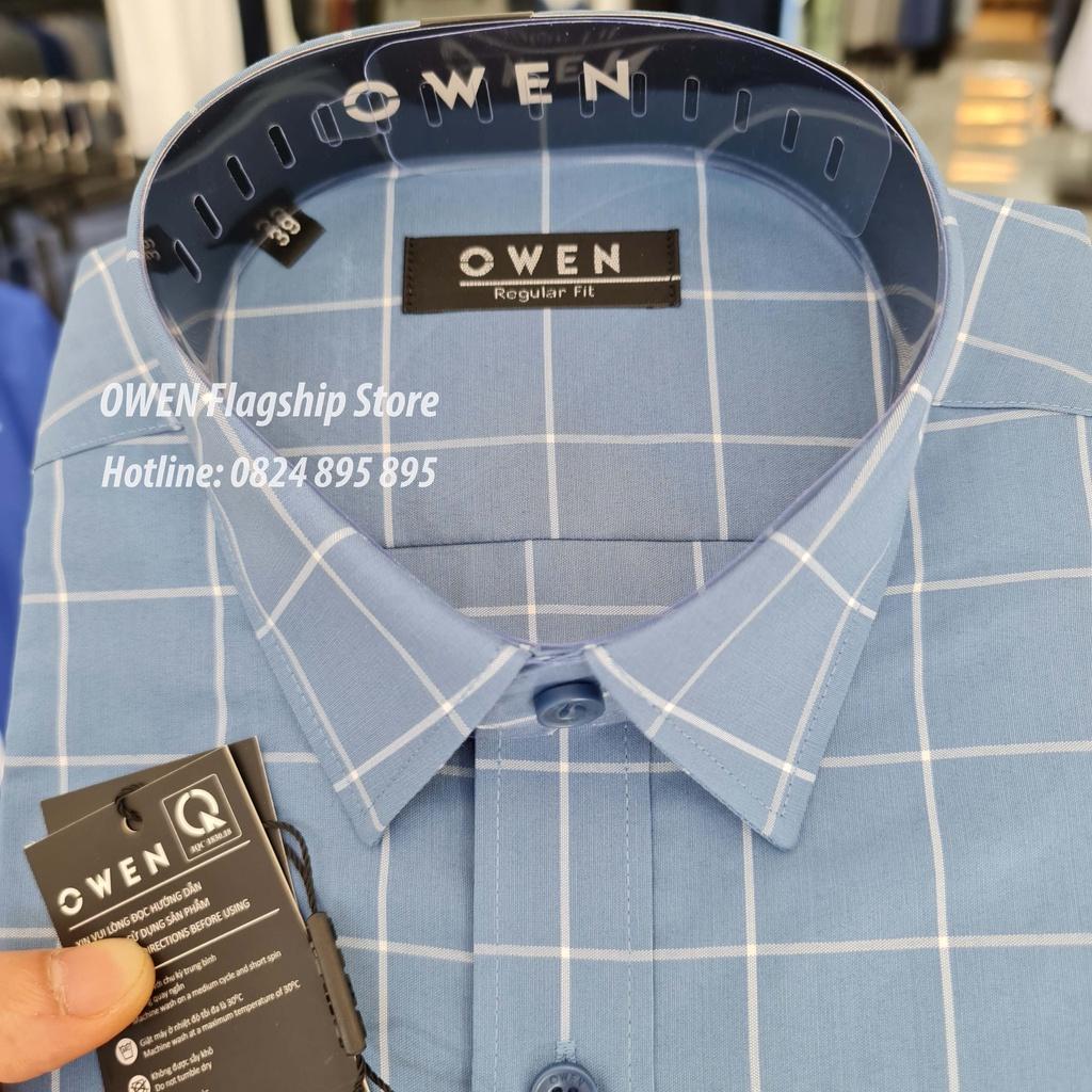 OWEN - Áo sơ mi nam dài tay dáng REGULAR sợi Bạch đàn - Mã AR23406D