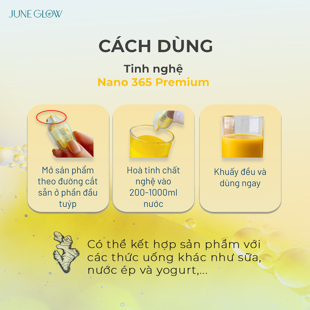1 hộp tinh nghệ Nano 365 Premium 32 tuýp & 1 hộp thạch Nghệ Nano 365 Collagen Premium 30 thanh