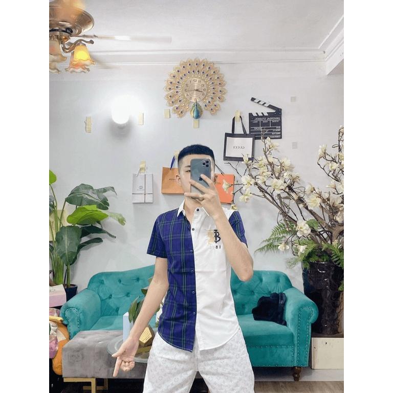 ÁO SƠ MI NAM CARO TAY NGẮN THỜI TRANG LUXURY NAM SIÊU HOT CHO CÁC ANH EM THỜI TRANG NAM 1986