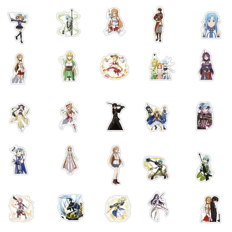 Sticker dán cao cấp New Anime Sword Art Online Cực COOL ms#208