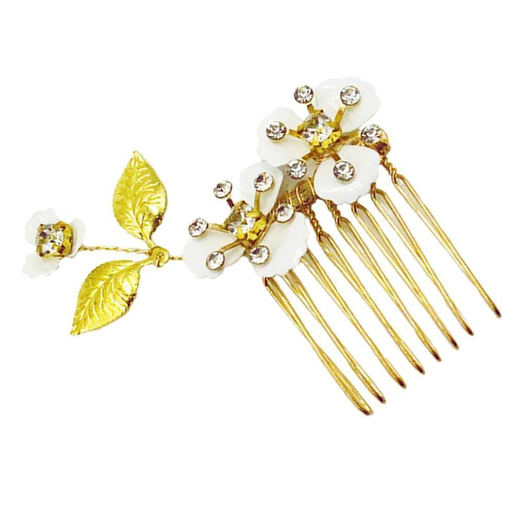 Hair Comb for Wedding, Leaves And Flower Hair Clip, Side Hair Clip, Vintage Hair Accessories Headpiece