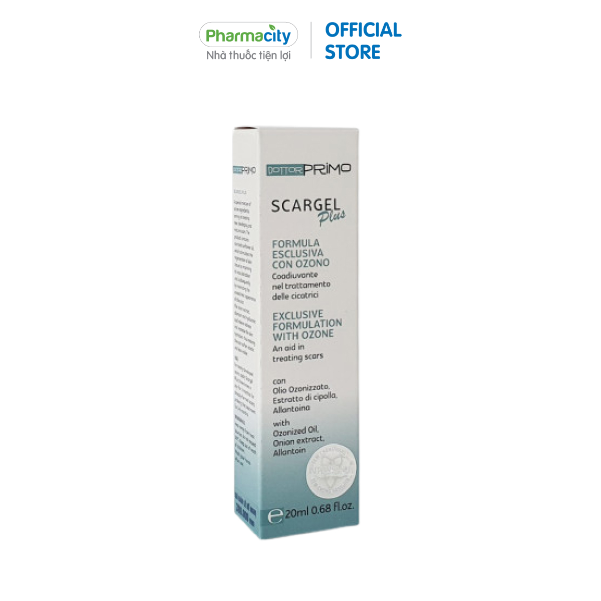 Gel dưỡng da hỗ trợ mờ sẹo Dottorprimo Scargel Plus (20ml)