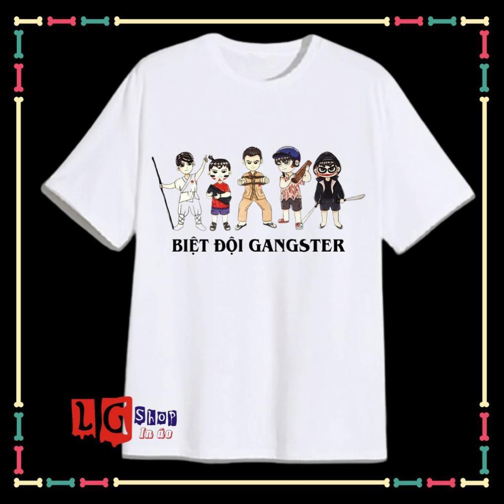 Áo thun xịn sò in hình ÁO THUN BIỆT ĐỘI GANGSTER CHO BÉ TRAI, BÉ GÁI đẹp giá rẻ