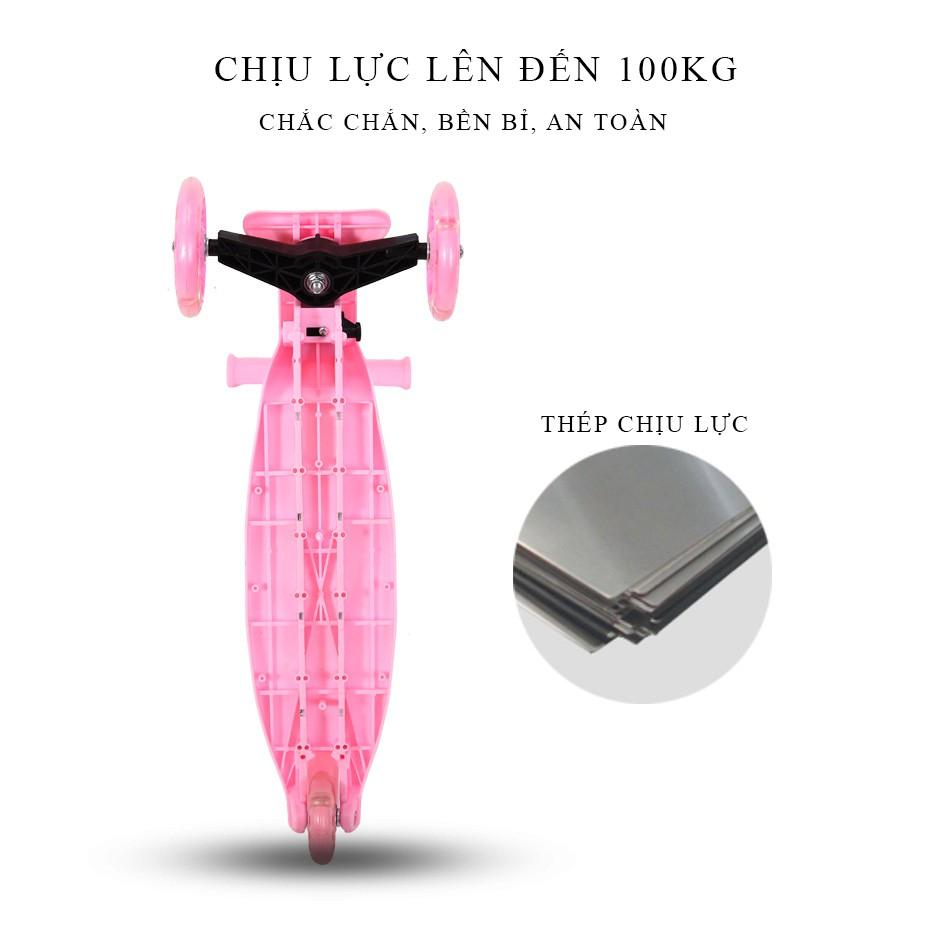 Xe trượt Scooter 3 bánh có bánh xe phát sáng cho bé yêu