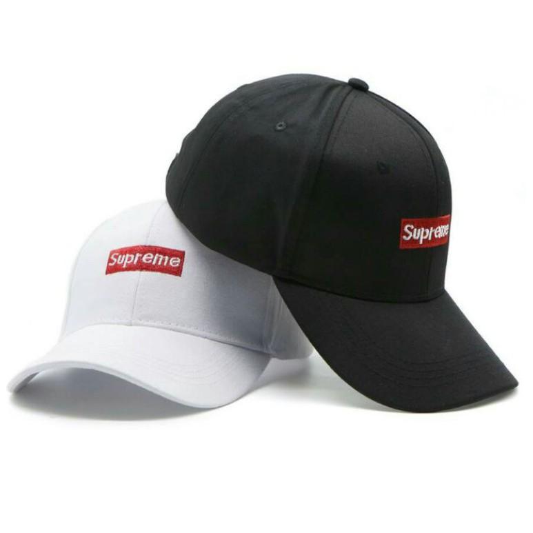 MŨ LƯỠI TRAI SUPREME DÂY SAU ,thêu logo SUPREME thể thao kaki mền mịn thoáng mát thấm hút mồ hôi