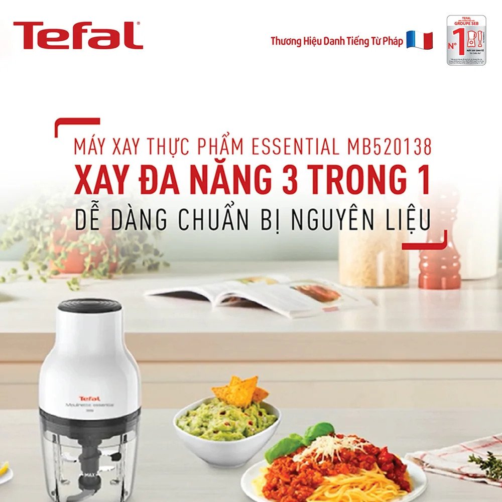 Máy xay thịt, xay thực phẩm đa năng Tefal MB520138 - Hàng chính hãng