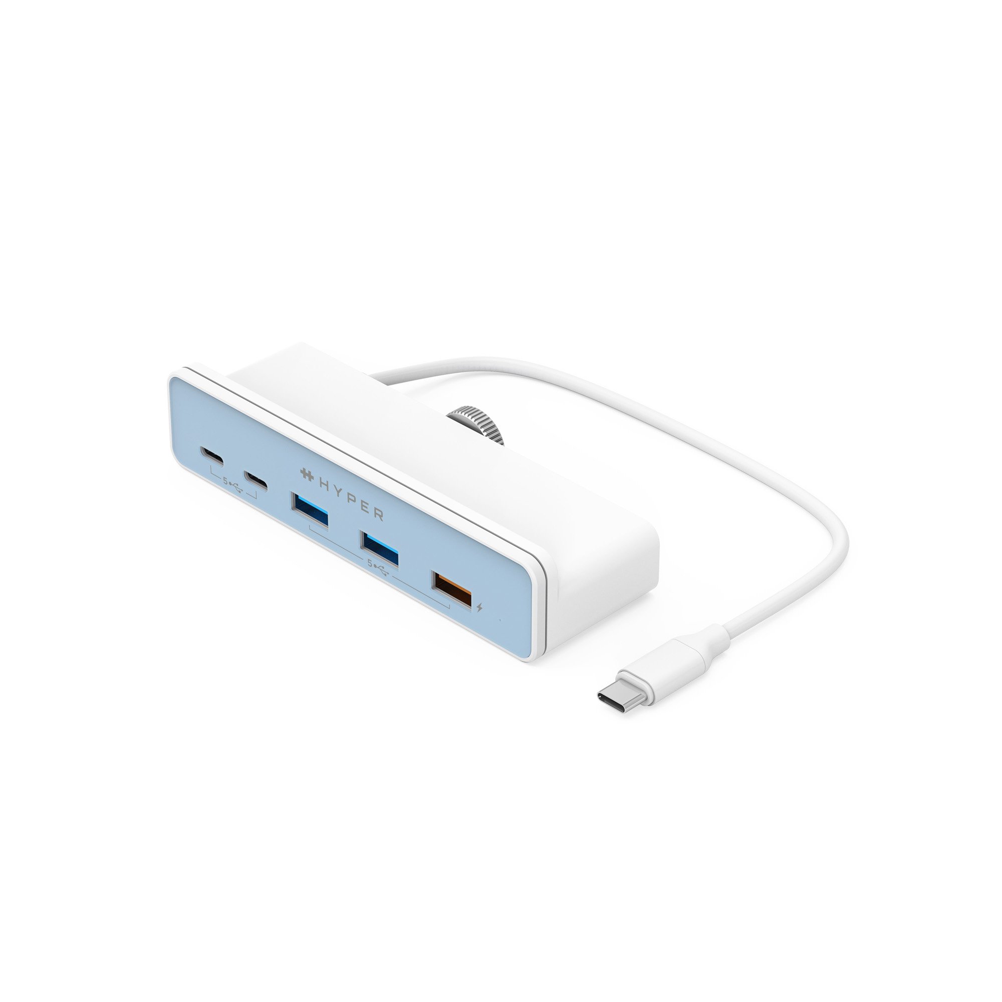 Cổng Chuyển Đổi Imac 24 HYPERDIVE 5-IN-1 USB-C HUB HD34A6 (Kèm 7 Miếng Dán Theo Màu Imac 24) - Hàng Chính Hãng