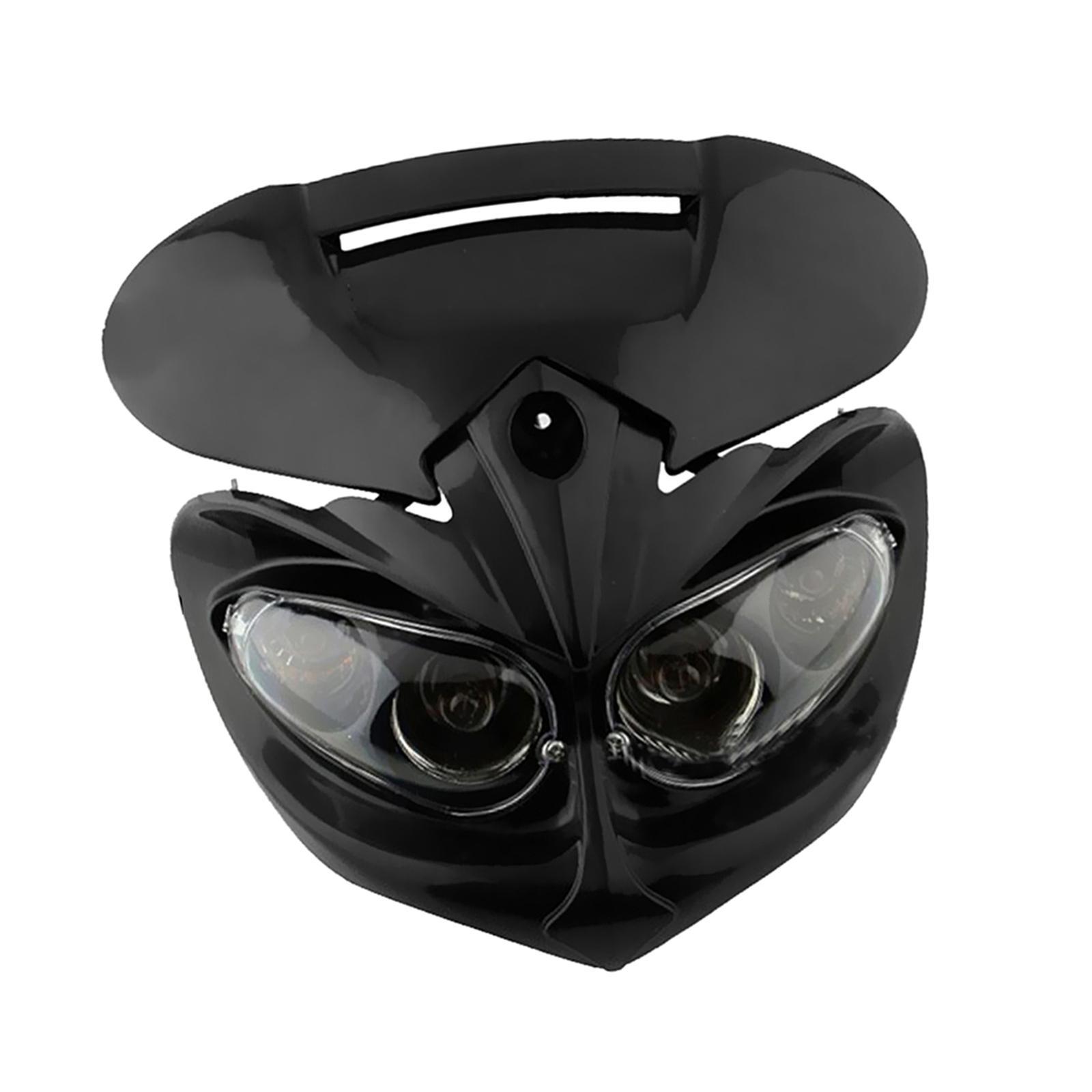 For Motorcycle Motorbike Headlight Racing  Lamp Light Fairing
