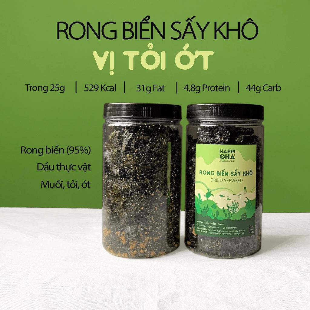 Rong Biển Sấy Khô Vị Tỏi Ớt Ăn Vặt Lành Mạnh 100g