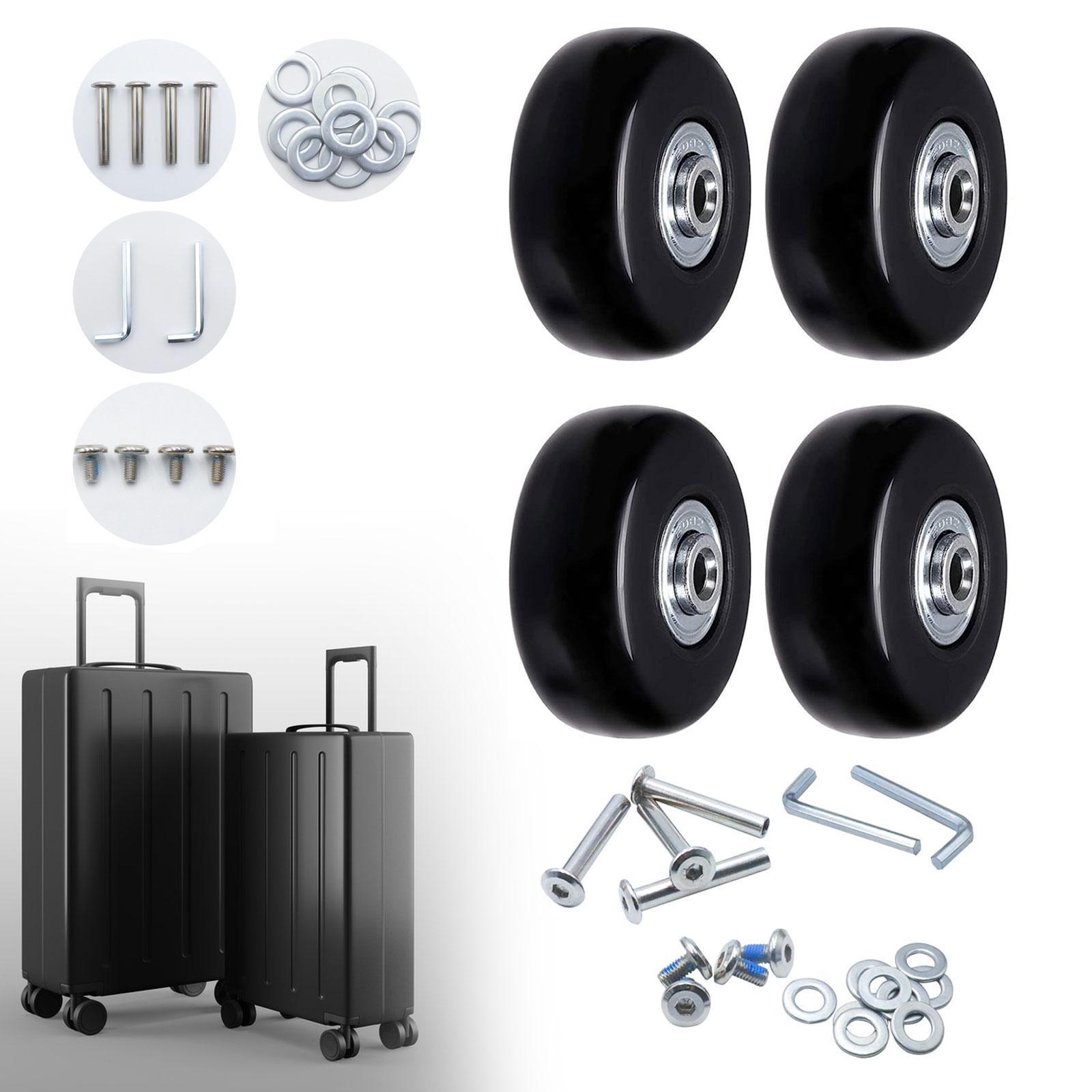 4 Pieces Travel Luggage Wheels Suitcase Casters for Suitcase Trolley Luggage