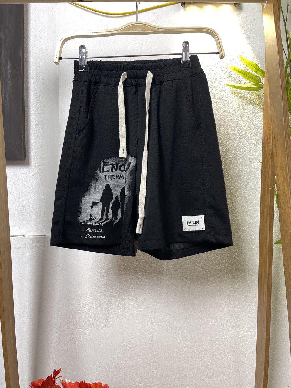 Quần short bé trai size đại 7-12 tuổi in hình số 86 vải cotton mềm co giãn kiểu dáng khỏe khắn thời trang