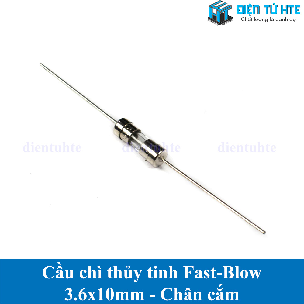 Bộ 10 Cầu chì thủy tinh 3.6x10mm hàn chân Fast Break