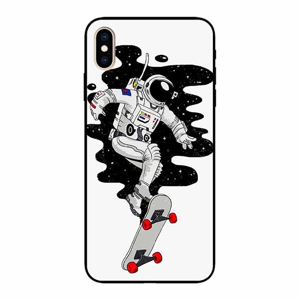 Ốp lưng in cho Iphone X/ Xs Phi Hành Gia Lướt Ván