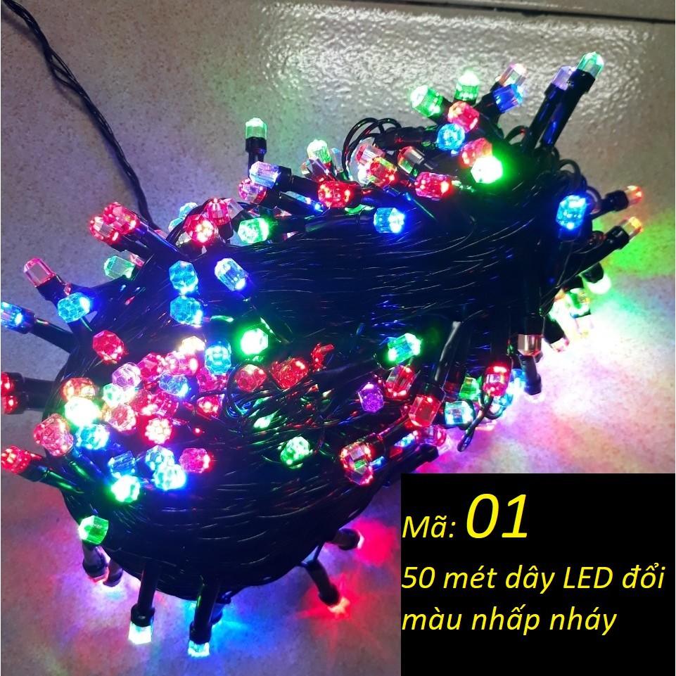Đèn giáng sinh Noel LED dây trang trí đường, cây cảnh, sân vườn,