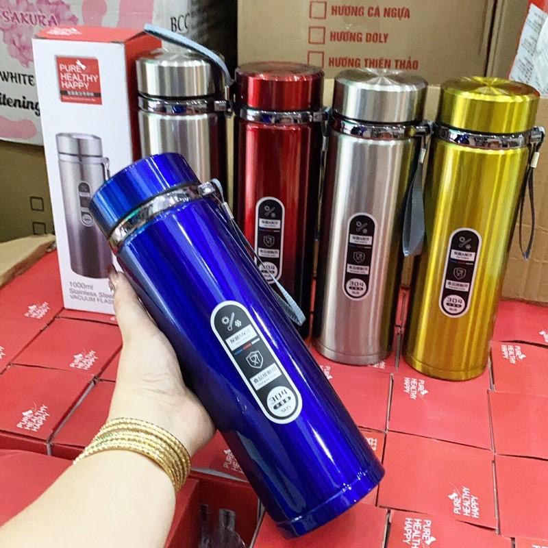 BÌNH GIỮ NHIỆT 1000ML ruột INOX 304 Không Ghỉ giữ cực nhiệt tốt, không bị mùi -N1