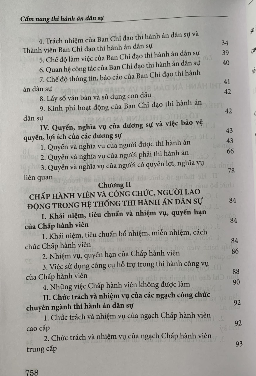 Cẩm nang thi hành án dân sự (Tái bản lần thứ nhất, có sửa đổi, bổ sung)