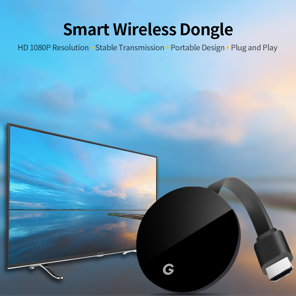 Bộ Chuyển Đổi Màn Hình Không Dây Dongle HD 1080p Hỗ Trợ AIRplay / MIRacast / DLNA Google Chrome