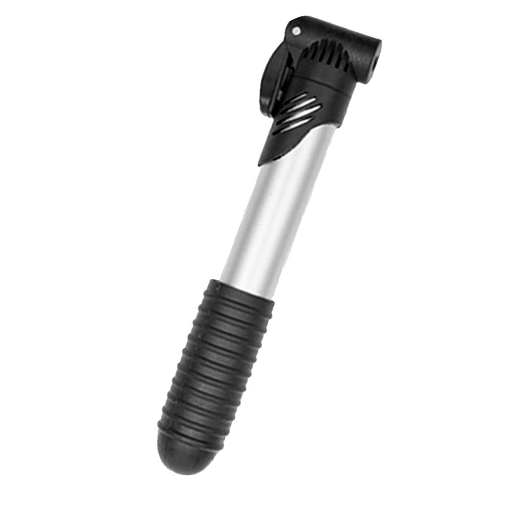 Plastic Bicycle Pump Bike Pump Mini Inflator Bicycle Accessories Silver