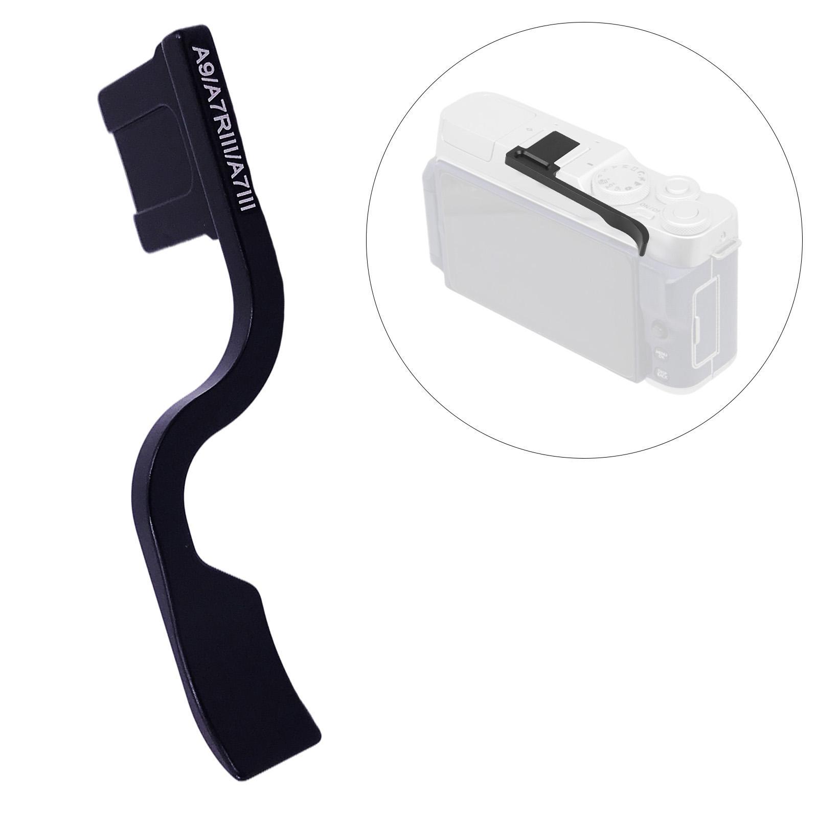 Thumb up Grip Metal Thumb Rest Hot Shoe Cover Protector for Sony A7R2 Black
