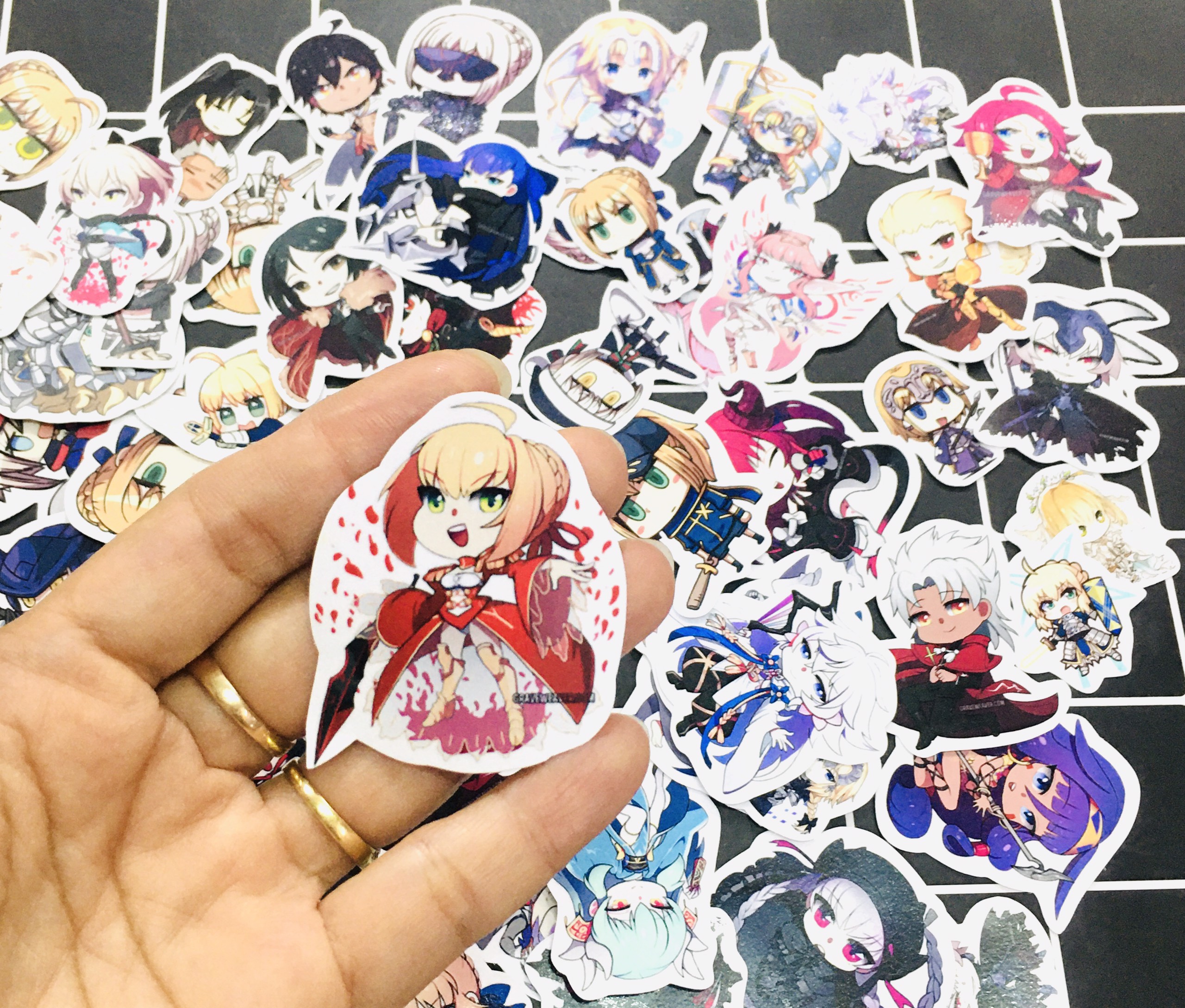 Set 60 Sticker Fate/Grand Order hình dán có ép lụa