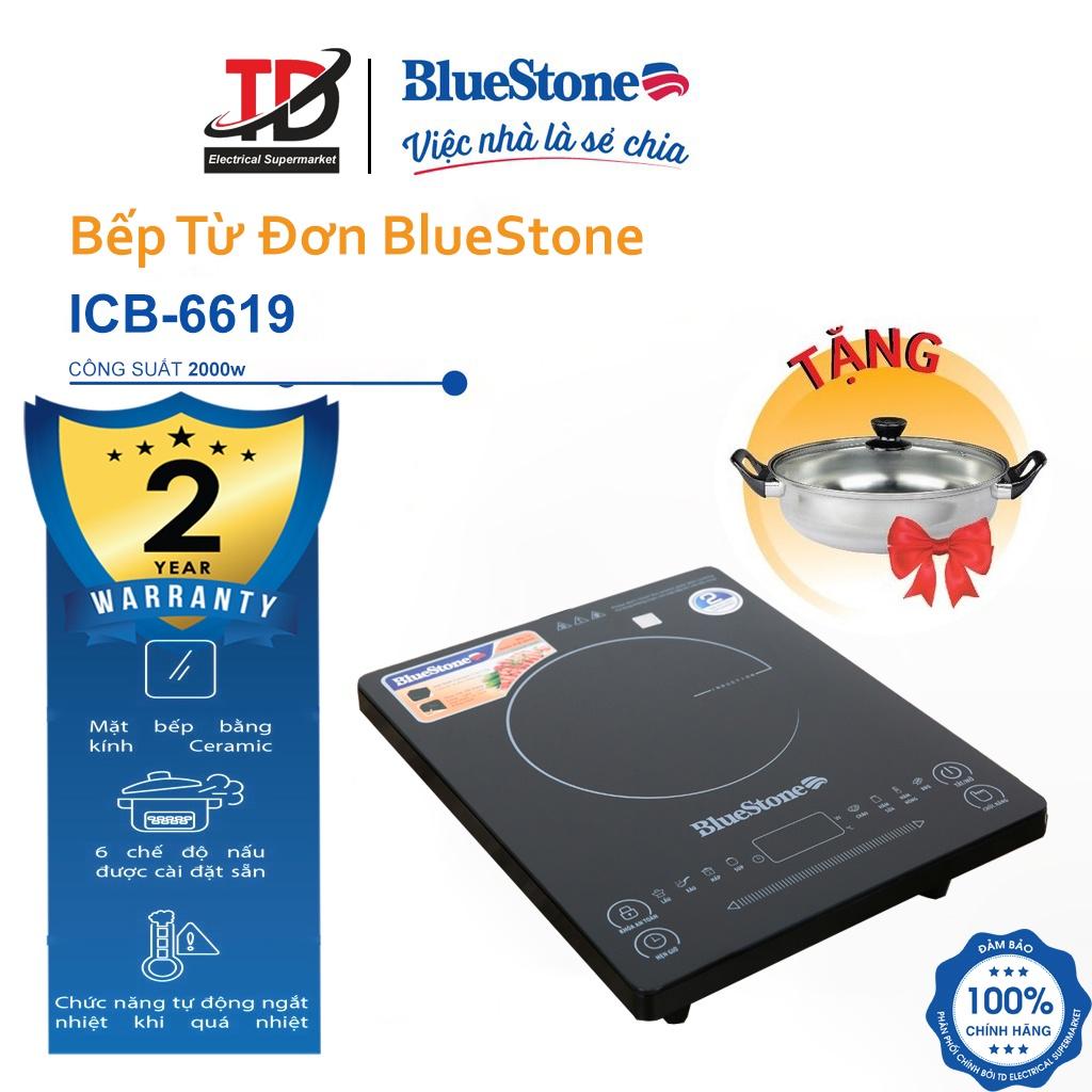 Bếp Từ BlueStone ICB-6619 Công Suất 2000W , Mặt Kính Ceramic , Hàng Chính Hãng