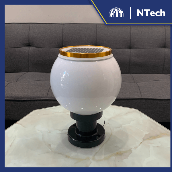 Đèn trụ cổng năng lượng mặt trời JD-X70/JD-X75 | 6V 3W | Ánh sáng trắng/vàng | Mẫu mới 2025