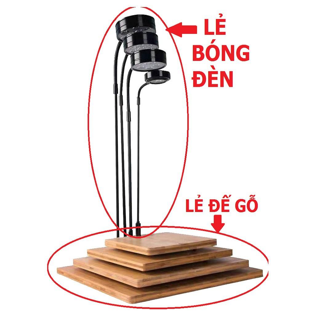 Đèn led Kệ gỗ BamBoo - (bán Lẻ đèn và lẻ kệ)- Đèn đế gỗ - phụ kiện thủy sinh