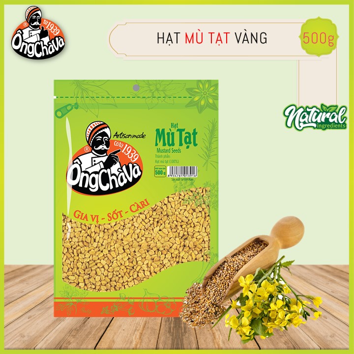 Hạt Mù Tạt Vàng Ông Chà Và 500g (Yellow Mustard Seeds)