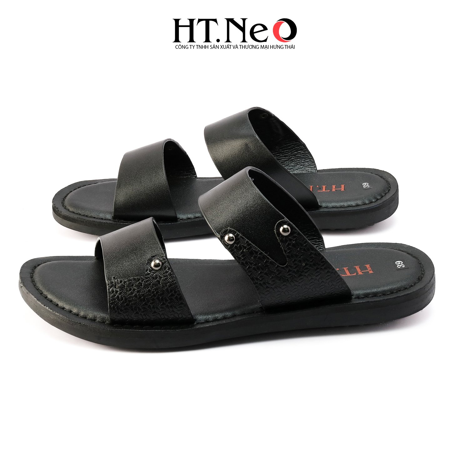 Sandal nam HT.NEO chất liệu da cao cấp, đế cao su, thiết kế trẻ trung, đi êm chân SD133