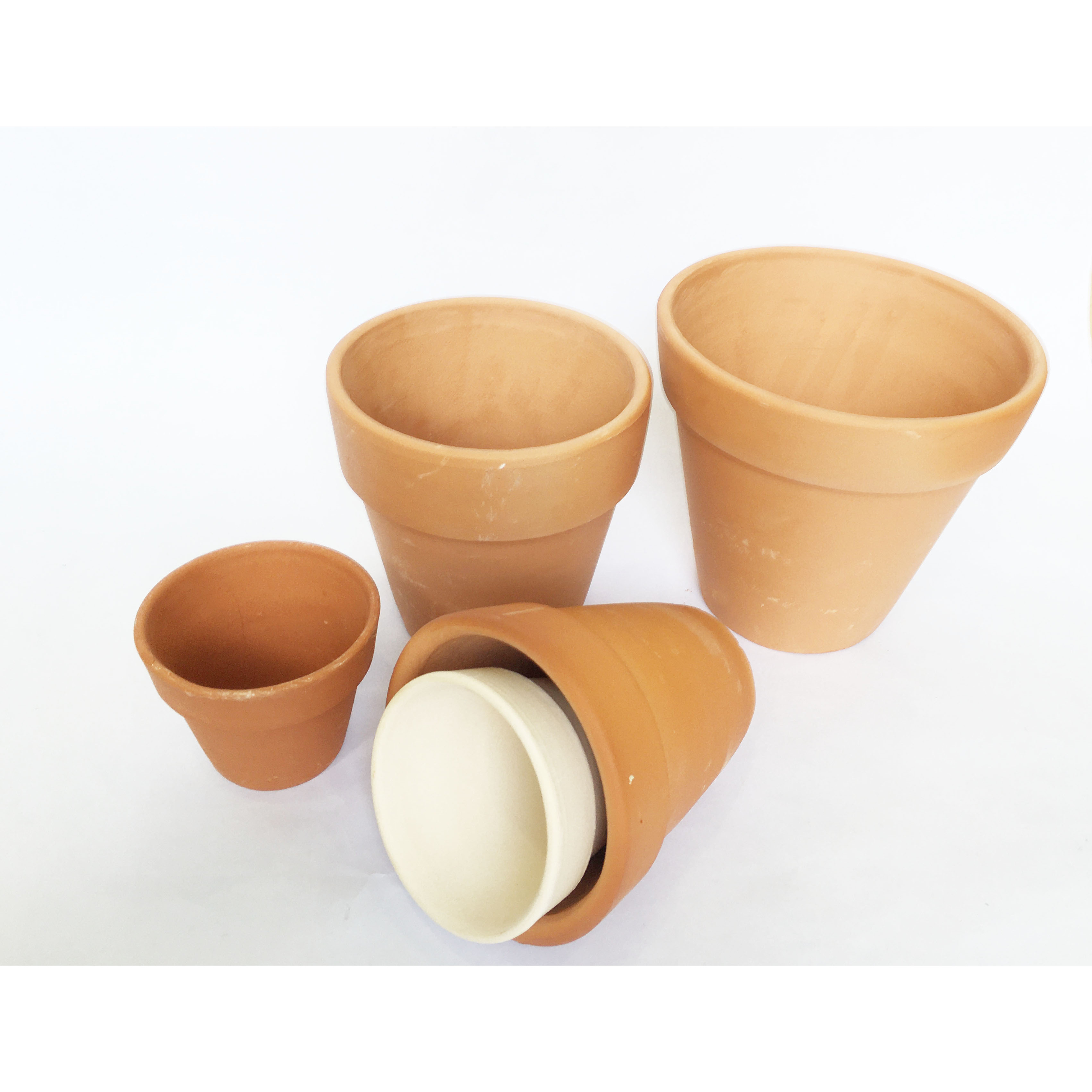 Combo 5 Chậu đất nung vintage cùng size cùng màu , chậu trồng cây cảnh sen đá - xương rồng