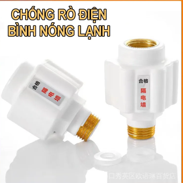 Bộ 2 van chống giật cho máy nóng lạnh thiết bị chống rò rỉ điện an toàn khi sử dụng