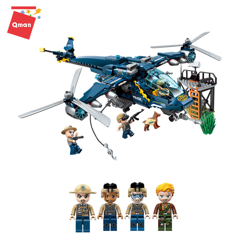 Đồ chơi xếp hình, lắp ráp lego Qman 1922: Cuộc chiến trong rừng (402 mảnh ghép)