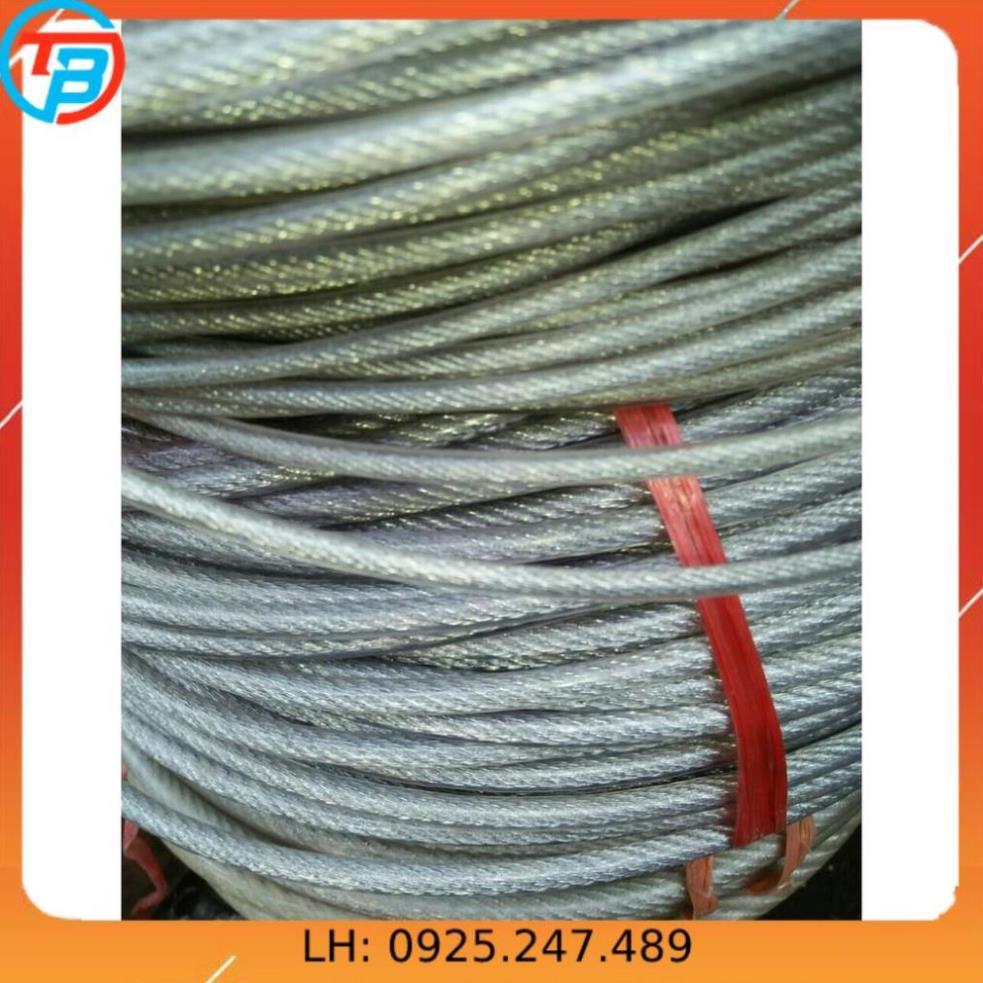 Combo dây phơi cáp lụa bọc nhựa đường kính 4mm