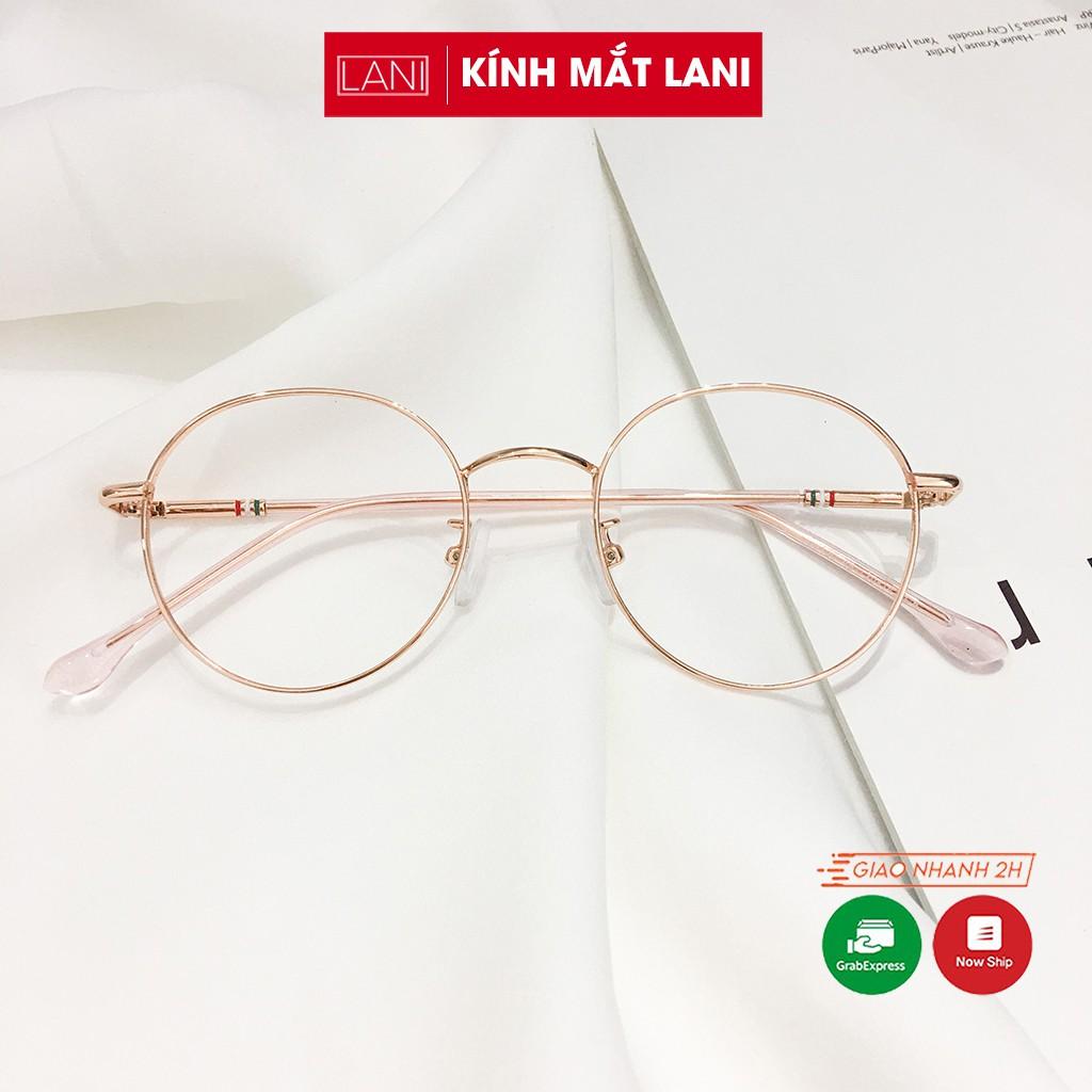 Gọng kính cận LANI kim loại tròn cho mặt nhỏ màu sắc nhẹ nhàng 29120 - Mắt kính có độ theo yêu cầu