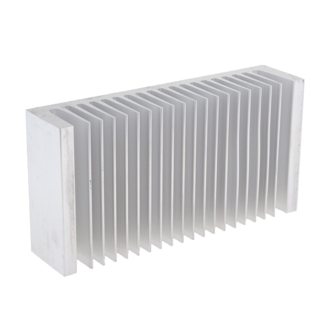 Premium Aluminum Heat Sink Cooling Fin Silver for LEDs Power Amplifiers