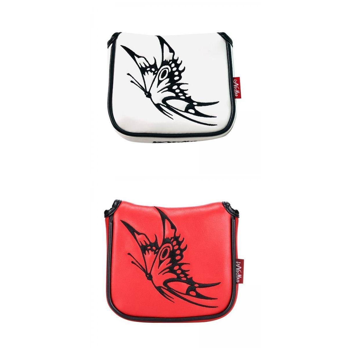 2PCS Universal Golf Mallet Putter Covers Headcover Magnetic Closure Guard