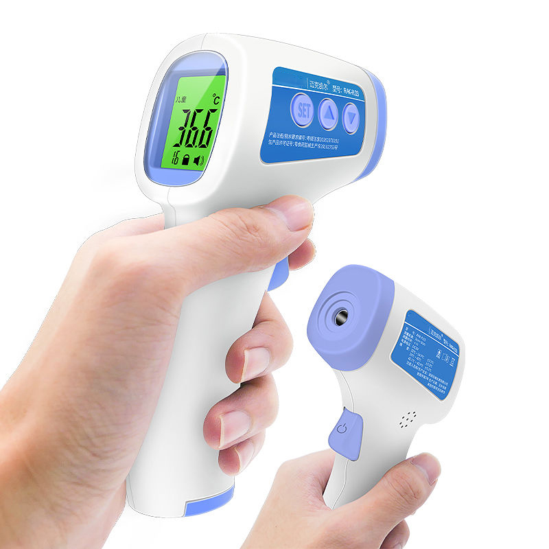 Nhiệt Kế Hồng Ngoại Nhựa ABS Màn Hình LCD Đo Qua Trán Không Cần Tiếp Xúc