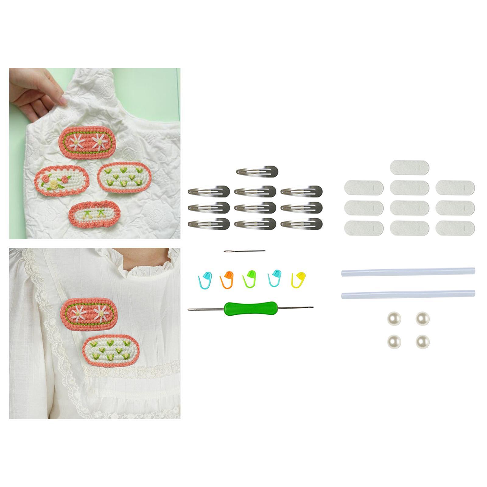 Doll Crochet Kit for Beginners Classic Starter Crochet Hair Cilps Kit for Adults