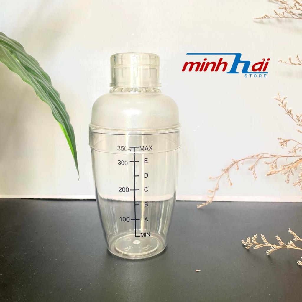 Bình Lắc Shaker INOX I Nhựa Dày. Dụng cụ Pha Chế Cocktail, Trà Sữa. Bình lắc nhưah có vạch chia định lượng, nhựa trong s